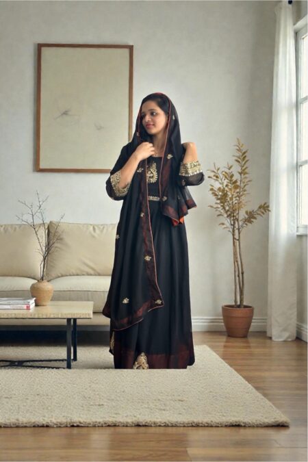 Fox Georgette Anarakli