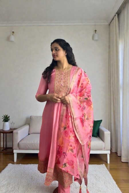 Banana Silk Anarakali