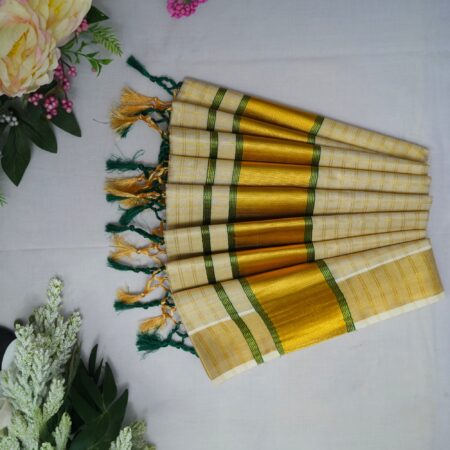 Tissue Set Saree with Readymade Blouse
