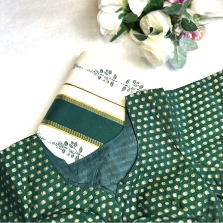 Cotton Set Saree with Readymade Blouse