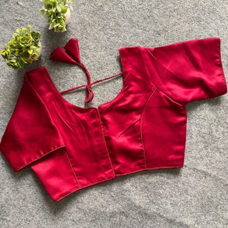 Malai Sattin Medium Size Readymade Blouse