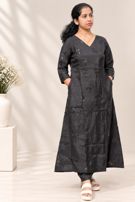 Mulchanderi Black Cord set